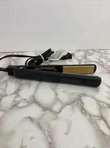 Revlon Model RV062 1" Flat Iron Hair Straightener Black No Box * Tested and Work - Picture 1 of 7