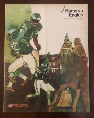 1967 LOS ANGELES RAMS NFL FOOTBALL PROGRAM vs. PHILADELPHIA EAGLES LA COLISEUM - Image 1 of 4