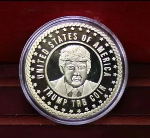 Trump TRB Coin Commemorative Coin Donald Trump USA FAST UK SHIPPING - Picture 1 of 5