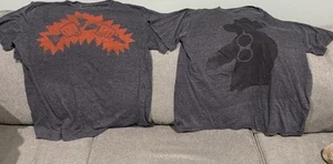 Lot of 2 Ames Bros Mens Shirt Size Large Nuclear Disarmament Get Off My Property - Picture 1 of 5