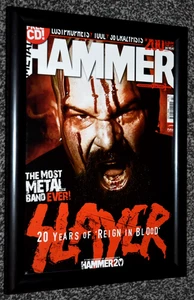 SLAYER band A4 FRAMED metal hammer 2006 COVER promo song ART poster - Picture 1 of 1