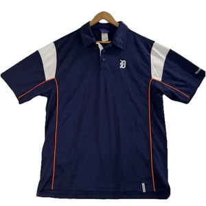 Reebok Detroit Tigers Poloshirt Herren Medium Original Merchandise bestickt - Bild 1 von 8
