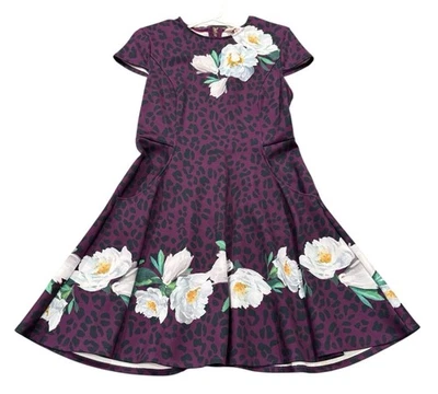 Ted Baker TOHKOH Womens Wilderness Short Sleeved Skater Dress Size US 6 NWOT - Image 1 of 3