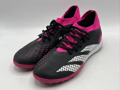 Botines de fútbol Adidas Predator Accuracy para mujer talla 9,5 negro rosa usados Foto 1 de 4