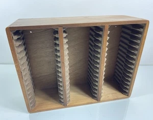 Vintage Wooden CD Storage Holder 45 - Picture 1 of 6