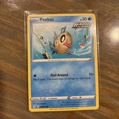 Feebas - 037/203 - Evolving Skies - Pokemon Card - Mint/NM - Image 1 of 2