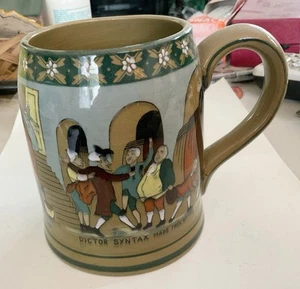 Antique Emerald Ware Deldaire Pottery Lg Mug - Picture 1 of 5