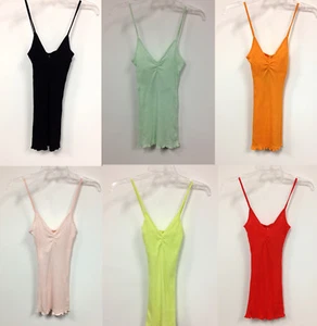 NEW NWT Emma & Sam LF Stores Spaghetti Stretch Pattern Cotton Tank Top $42 price - Picture 1 of 6