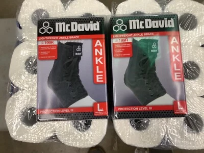 2-New McDavid UltraLight Weight Ankle Brace 199R Protection III Size Large L - Image 1 of 2