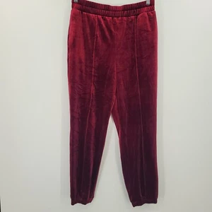 I.N.C. Women's Velvet Jogger Pants Red Large - Picture 1 of 11