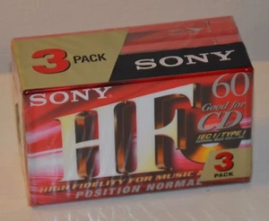PACK 3 cassette K7 Audio HF 60 CD SONY Position Normal T1 /WALKMAN/ NEUF - Photo 1/2