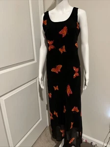 Vintage Women’s Mary McFadden Collection Long Black Dress Fully Lined Sz 6 - Picture 1 of 7
