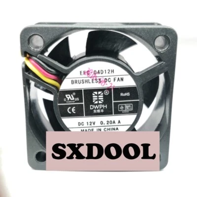 40mm Case Fan DWPH 4020 12V 0.20A EFC-04D12H 3-wire Server 1U 2U Cpu Ball Cooler - Image 1 of 4