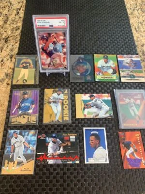 A-ROD (A. Rodriguez) '94 Flair #340 PSA 8 + 12 Ungraded Cards - Image 1 of 4