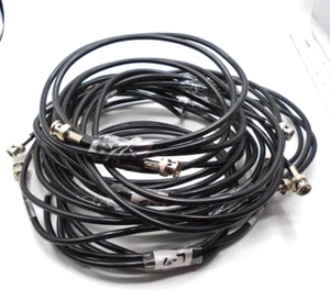 Belden Lot of 7 Video Cable BNC Twist/Screw-on Shield 7 9' Length Coaxial - Picture 1 of 8