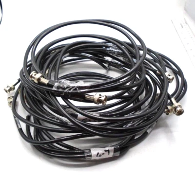Belden Lot of 7 Video Cable BNC Twist/Screw-on Shield 7 9' Length Coaxial - Image 1 of 4