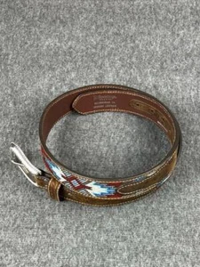 Nocona Aztec Mens Embroidered Belt - Picture 1 of 9