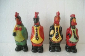 PARTICOLARE UOMO GALLO IN TERRACOTTA VERNICIATA ANNI '80 - Imagen 1 de 1
