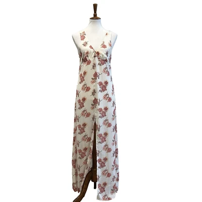 Maxi Vestido Babydoll Y2K Para Mujer Talla M Floral FairyCore Cottagecore Boho Coastal Foto 1 de 4