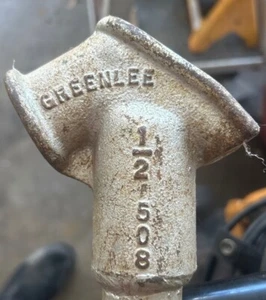 Greenlee 508 Schwerlast Gussstahl Kopf Knickey-Biegen für 1/2" starres Rohr - Bild 1 von 7