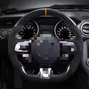 REAL Carbon Fiber Sport Steering Wheel For Ford F150 2021+ Black Alcantara - Picture 1 of 10