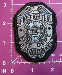 Lexington Kentucky Fire dept patch blk/silver - Bild 1 von 2