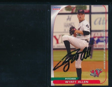2003 Choice Winston-Salem Warthogs #23 Wyatt Allen signed auto autograph