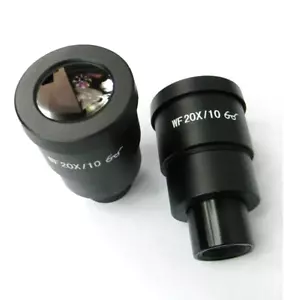 New Pair WF 20X EYEPIECE FOR NIKON OLYMPUS LEICA ZEISS STEREO MICROSCOPE 30MM - Picture 1 of 5