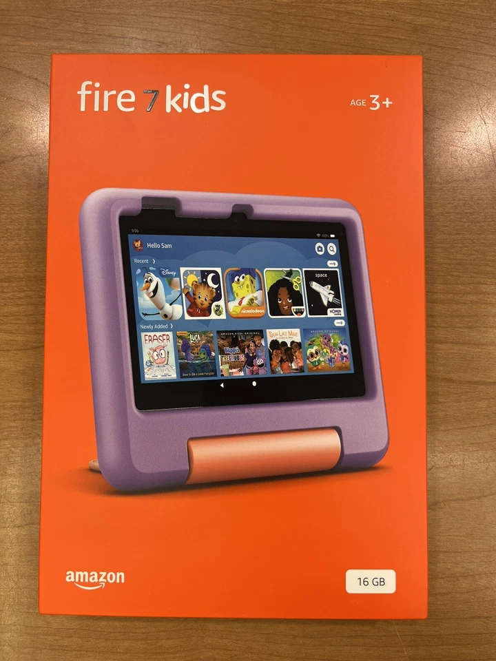 Tablet Amazon Fire 7 Niños 12ª Generación, 16 GB, Wi-Fi, 7" - Púrpura Nueva Sellada Foto 1 de 1