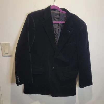 Abrigo deportivo blazer pana negro John w Nordstrom talla 44r. Pequeño defecto Foto 1 de 4