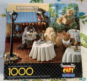 Springbok Jigsaw Puzzle Purrsonality Cats 1000 Piece Complete - Picture 1 of 5