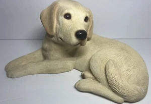 Sandicast Dog Figures 1998 Golden Lab Dog Statue Heavy! Made in USA - Picture 1 of 9