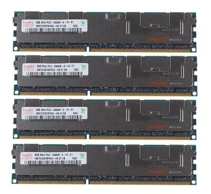 32GB (4x8GB) PC3-10600R DDR3-1333MHz 2Rx4 Reg ECC Hynix HMT31GR7BFR4C-H9 - Picture 1 of 1