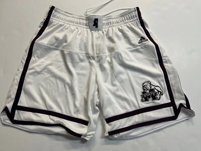 Mississippi State Bulldogs Adidas Men White Basketball Performance Shorts 3XL - Image 1 of 4