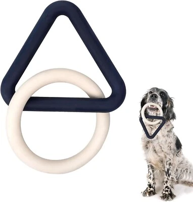 Indestructible Resistente Interactivo Perro Masticable Juguetes Goma Perfumado Suave Anillo Duradero Foto 1 de 4