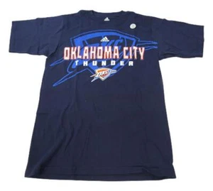 New OKC Oklahoma City Thunder Mens Sizes S-M Blue Adidas Shirt - Picture 1 of 5