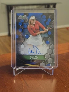 2024 Topps Graphite Tennis Donna Vekic Blue Refractor Auto ON CARD /50 - Bild 1 von 2