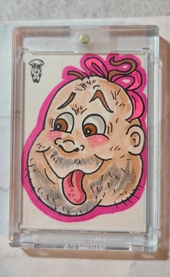 GARBAGE PAIL KIDS SWELL MEL  SKETCH CARD UNTOLD STORIES SCHERES TOPPS  - Image 1 of 2
