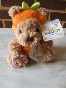 Build A Bear Mini Timeless Teddy Bear 8" Plush- Orange Carrot Costume - Picture 1 of 5
