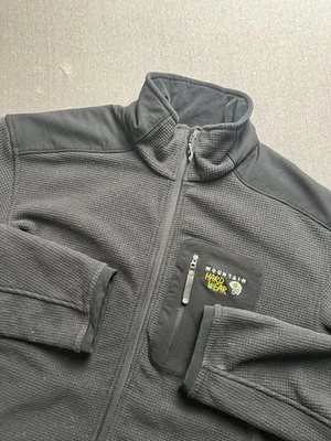 Chaqueta Mountain Hardwear Para Hombres XL Negra Rejilla Ripstop Vellón Cremallera Completa Exterior Foto 1 de 4