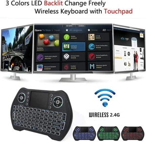 Wireless Mini Keyboard Remote Control Touchpad Smart TV Android TV Box PC 2.4GHz - Picture 1 of 6
