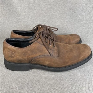 Sz 10.5M Timberland Mens Concourse Buck DerbyOxford Lace Up Brown Leather 56583 - Picture 1 of 9