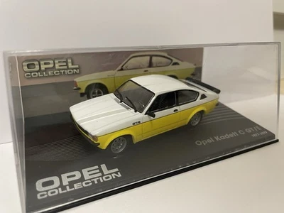 Opel Collection 1:43 Opel Kadett C GT/E 1977 - 1979 weiß/gelb mit Vitrine - Bild 1 von 4