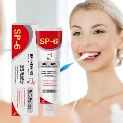 MARKENLOS Sp 6 Ultra Whitening Zahnpasta Probiotische aufhellende Zahnpasta, Tiefenreinigu
