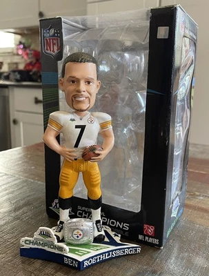 Anillo Bobblehead Ben Roethlisberger Pittsburgh Steelers NFL Super Bowl XLIII ¡NUEVO EN CAJA! Foto 1 de 2