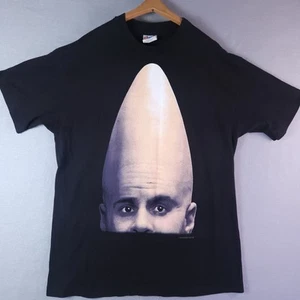 Vintage Coneheads Movie Shirt Size Large Black Promo Single Stitch 1993 SNL 90s - Picture 1 of 8