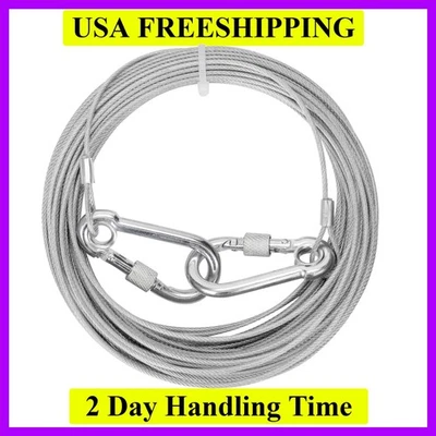 15ft Tie-Out Cable for Small Medium Dogs up to 50 Pounds,Dog Runner Tether Ch... - Image 1 of 4