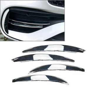 Parachoques delantero cromado para Benz Clase C W206 aletas divisorias carrocería alerón canards - Imagen 1 de 5