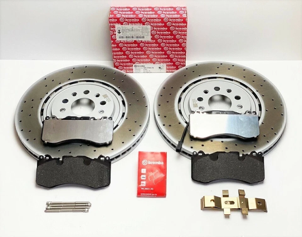 Pastillas de freno delanteras y rotores OEM MASERATI QUATTROPORTE GTS - genuinos EE. UU. Foto 1 de 1