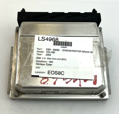 Блок управления двигателем 2002-2004 Volvo S80 OEM S60 S70 XC90 L72 ECU 86027794 - Изображение 1 из 4